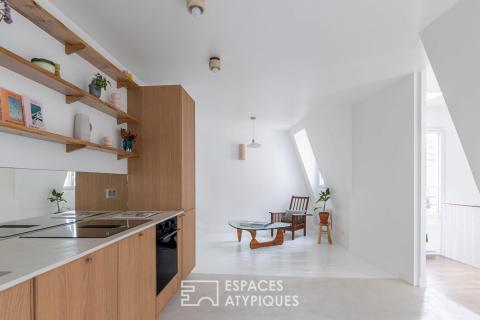 Charming top floor renovated by an architect