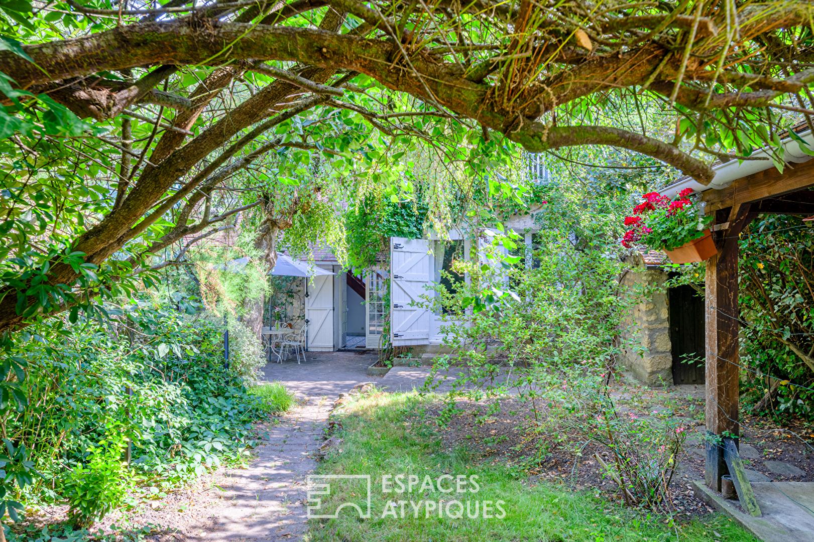 A former barn in a chic country style in Viarmes