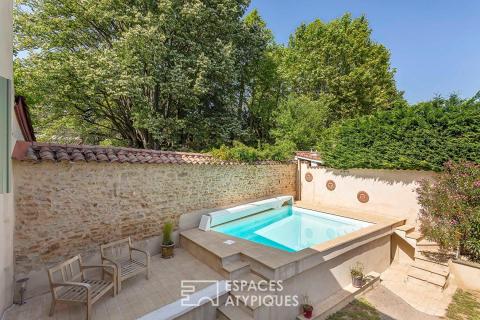 Très beau corps de ferme entièrement rénové avec piscine à Dardilly le Haut