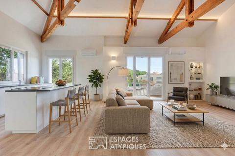 Appartement rénové avec extérieur et stationnement