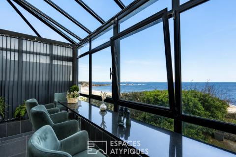 Luxury sea-view residence with private beach access
