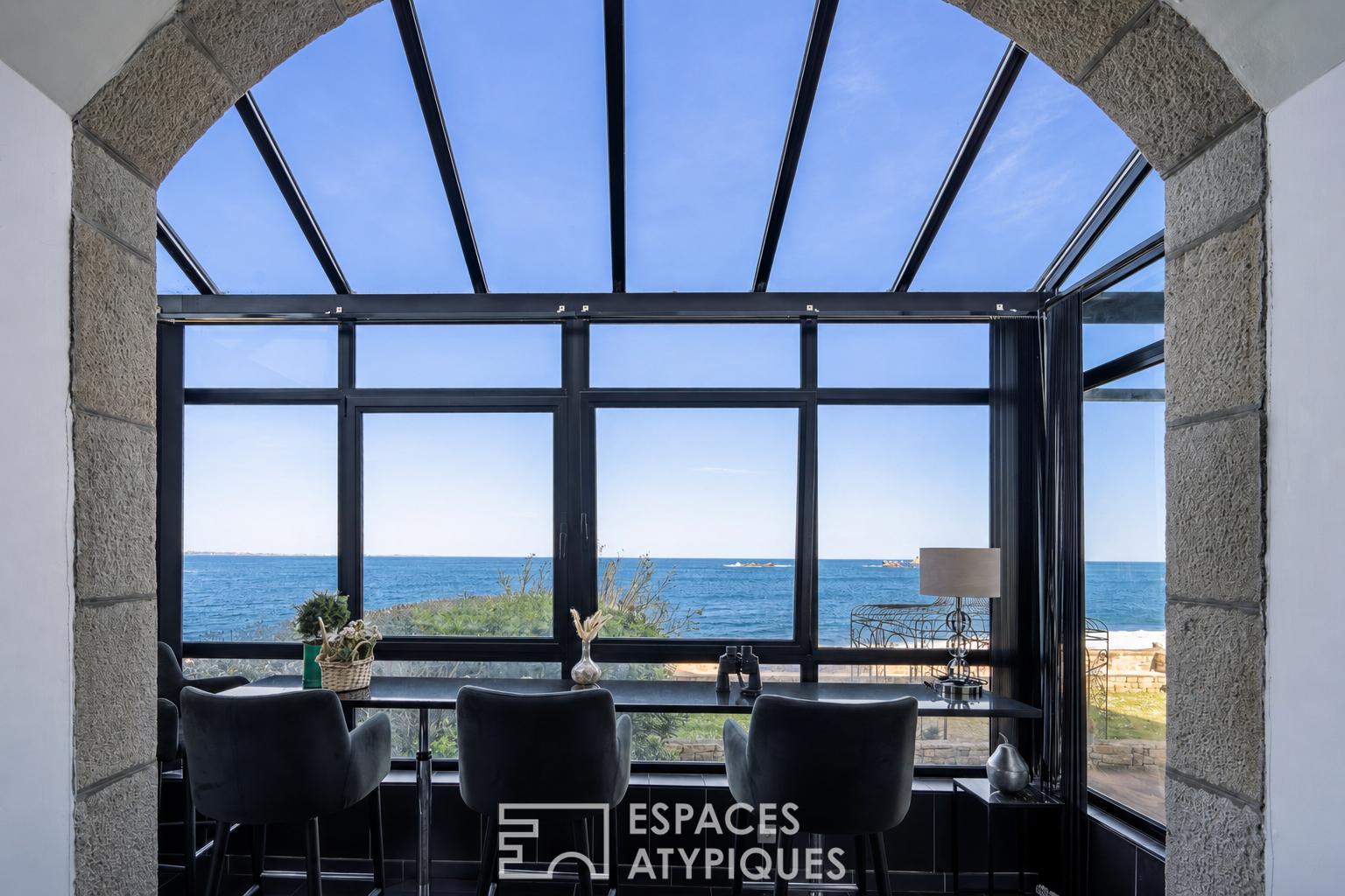 Luxury sea-view residence with private beach access