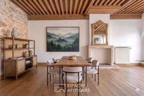 Appartement plein de cachet avec vue sur la Saône