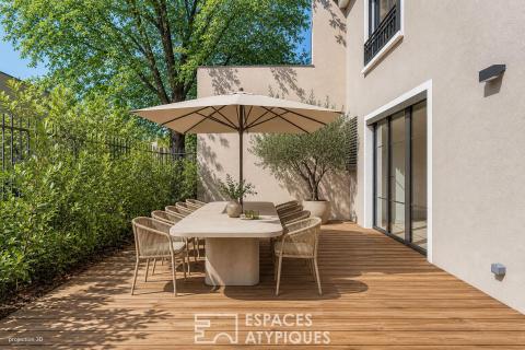 Maison élégante rénovée avec sa terrasse au calme