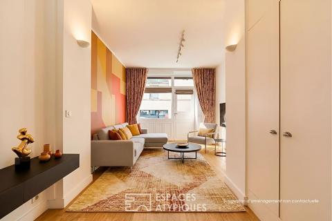 Ancienne boutique réhabilitée en appartement au coeur de Montmartre