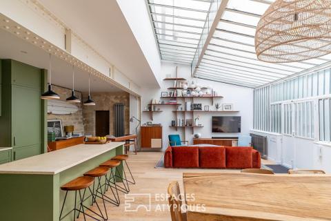 Loft that feels like a house, quiet and just steps from the Place des Vosges