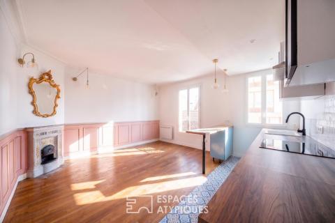 Beautiful old building renovated in a contemporary style