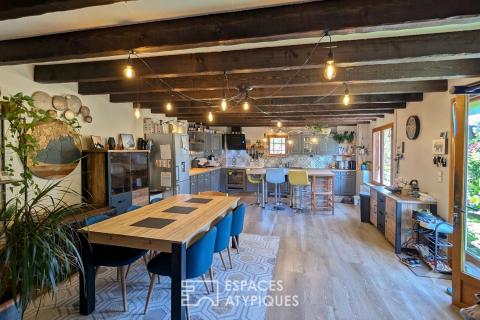 Old barn renovated into a family home