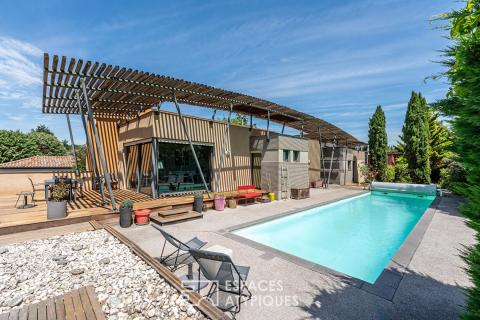Maison d’architecte singulière avec piscine