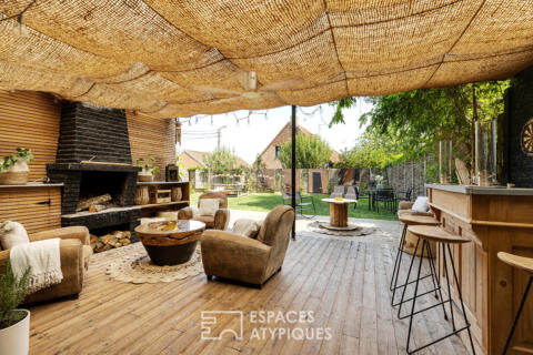 Maison de famille aux volumes pluriels avec jardin
