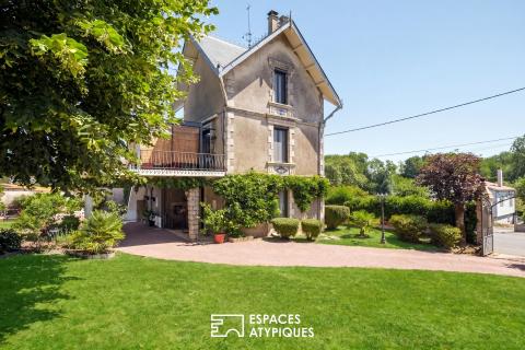 Maison de maître en coeur de ville avec jardin et espaces de vie évolutifs