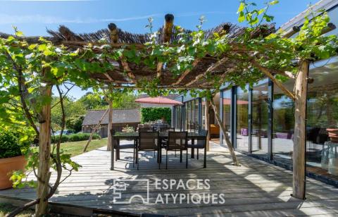 Maison de charme écologique avec vue sur la nature
