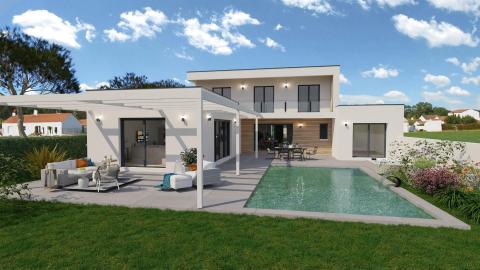 Terrain avec projet d&rsquo;une villa d&rsquo;exception face à l&rsquo;océan