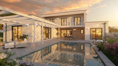 Terrain avec projet d&rsquo;une villa d&rsquo;exception face à l&rsquo;océan