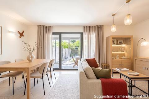 Appartement esprit « Villa » avec véranda et grand jardin à St Laurent-du-Var