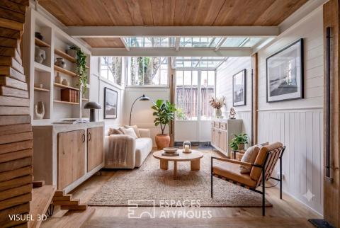Renovated artist’s studio with a tolerated terrace