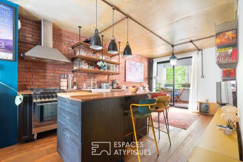 Appartement type Loft new-yorkais avec terrasse