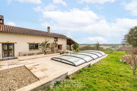 Renovated old farmhouse with views of nature