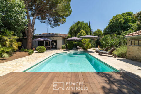 Maison familiale avec piscine et jardin exceptionnel à Montpellier