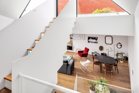 Maison Berton: a raw yet luminous architectural feat featuring a rooftop terrace