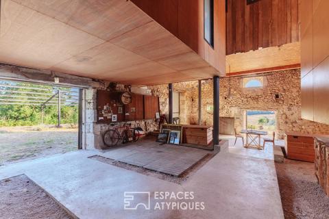 Former agricultural building transformed into an eco-friendly architect-designed house