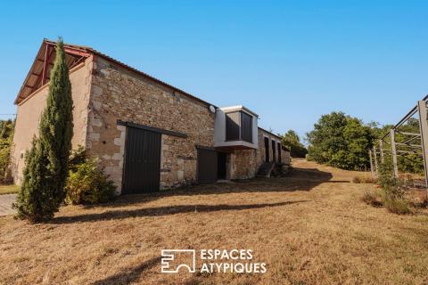 Ancienne bâtisse agricole sublimée en maison d&rsquo;architecte écologique