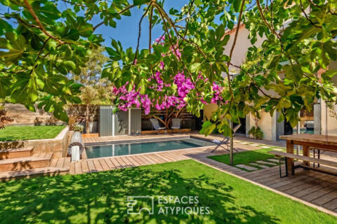 Character home with garden, pool, and ‘A’ energy rating, 20 minutes from Narbonne.