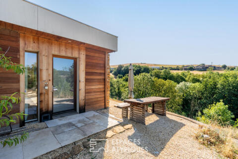 Maison bioclimatique avec sa vue dégagée