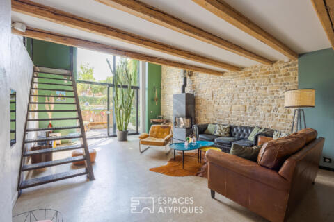 Maison lorraine à la rénovation élégante et sa piscine