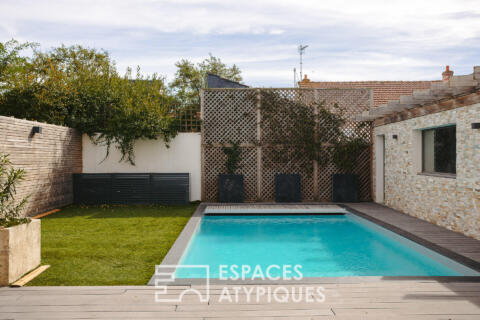 Maison de charme rénovée avec piscine chauffée à 100 mètres de l&rsquo;océan
