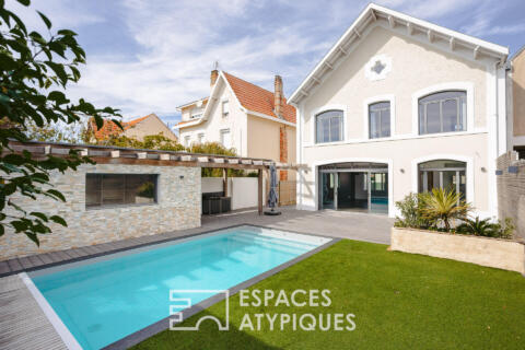 Maison de charme rénovée avec piscine chauffée à 100 mètres de l’océan