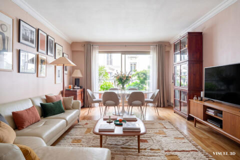 Apartment with balconies