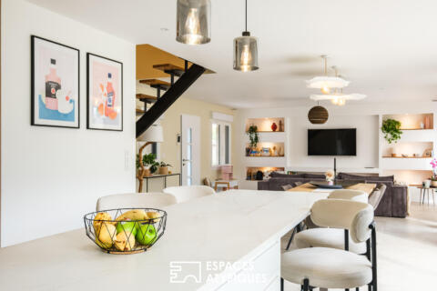 Deux habitations indépendantes et espace modulable en centre-ville
