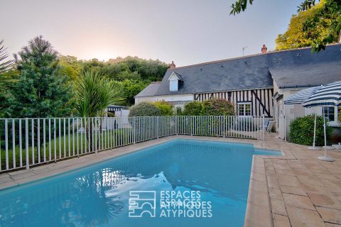 Longère esprit « bord de mer » avec piscine