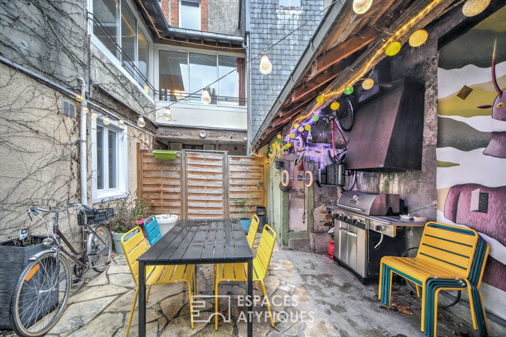Duplex avec cour intérieure privative