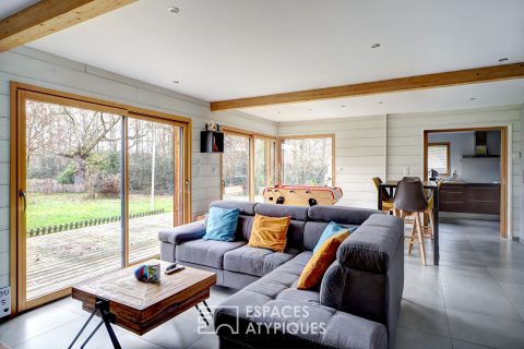 Maison contemporaine en bois labellisée BBC