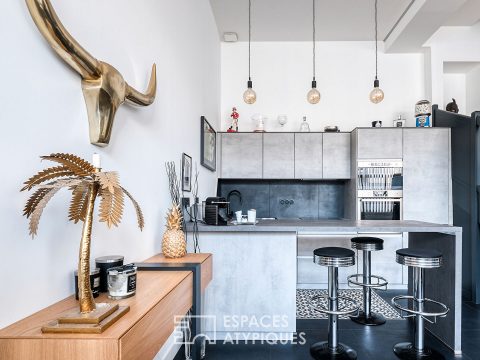 Duplex contemporain à l’esprit « loft », proche de la Loire