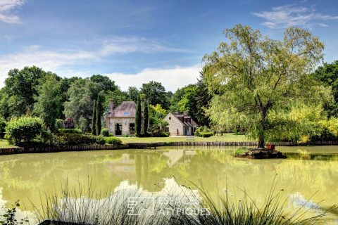 Propriété dans son écrin de verdure avec piscine et étang