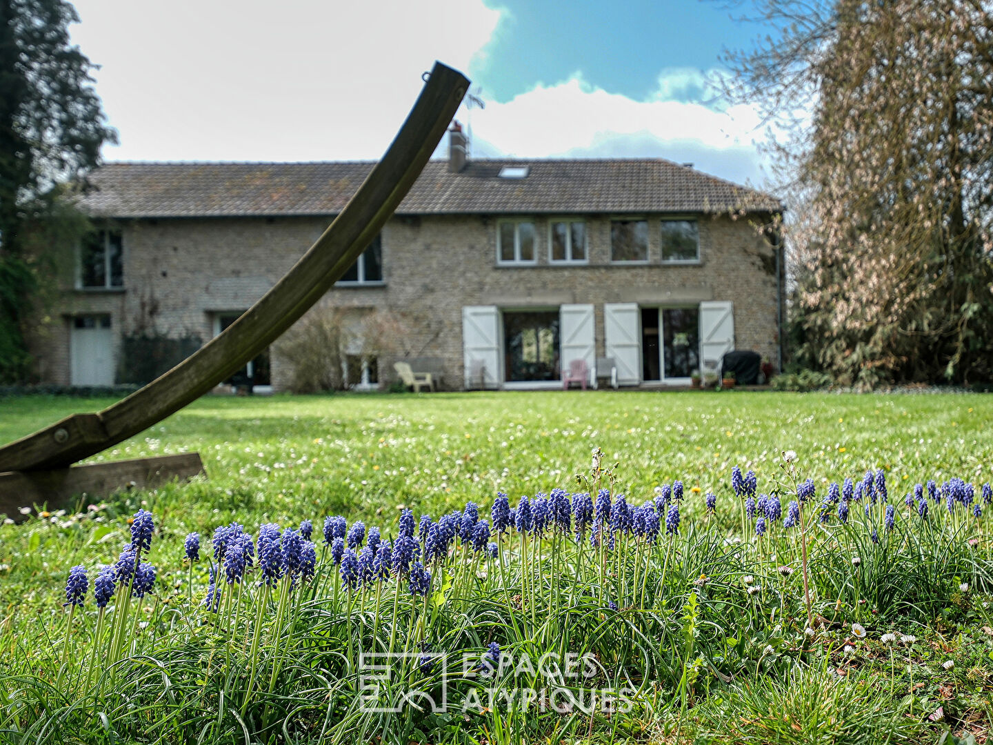 Ancienne grange en pierre rénovée