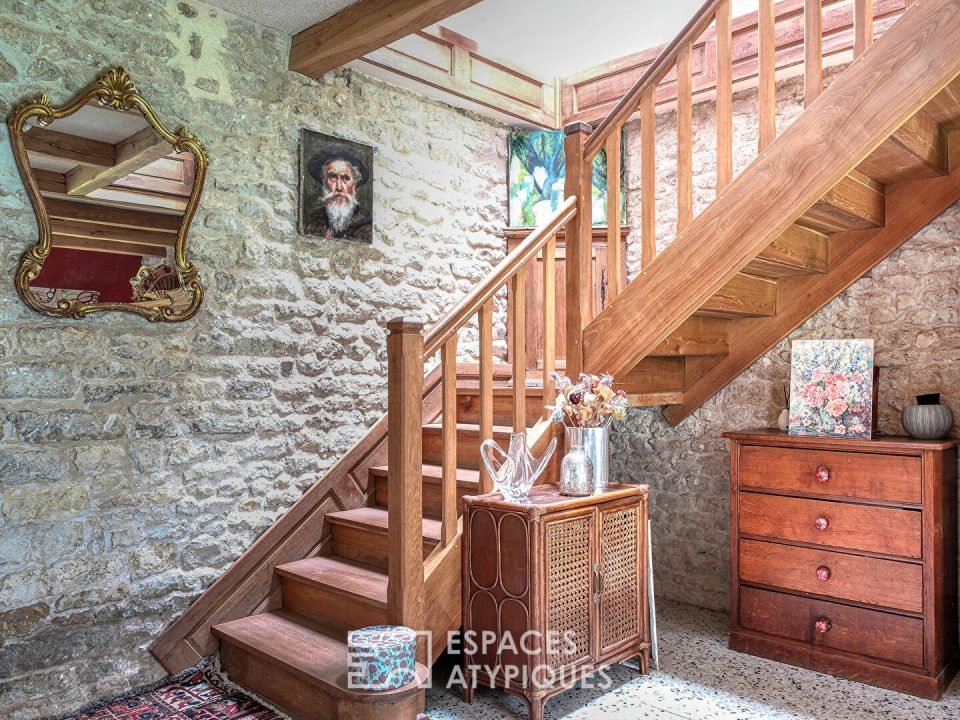 Ancienne grange en pierre rénovée