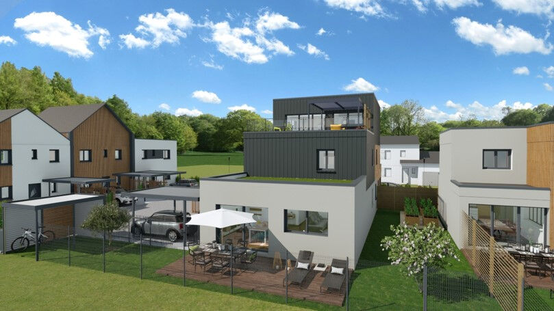 Duplex avec toit terrasse dans un écrin de verdure