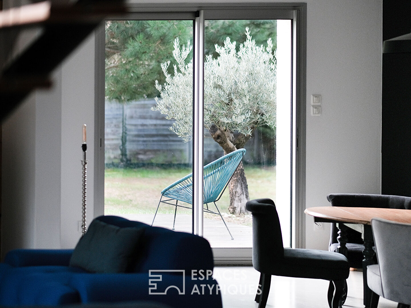 Maison contemporaine d’architecte avec jardin