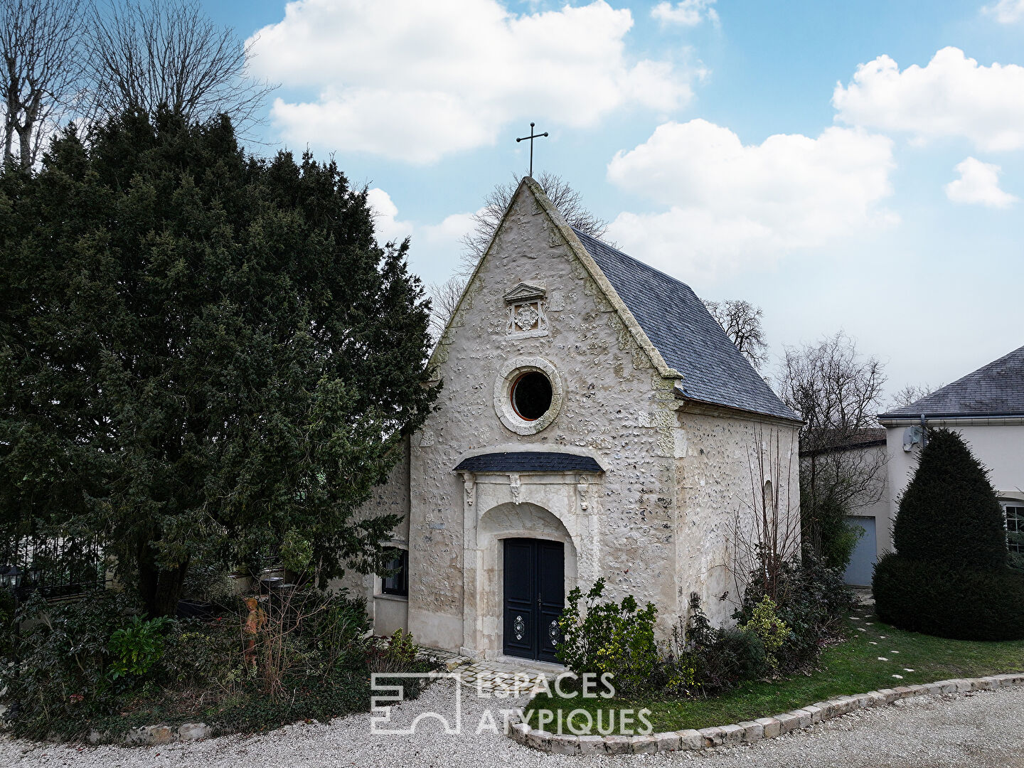 18th century castle and its converted outbuildings