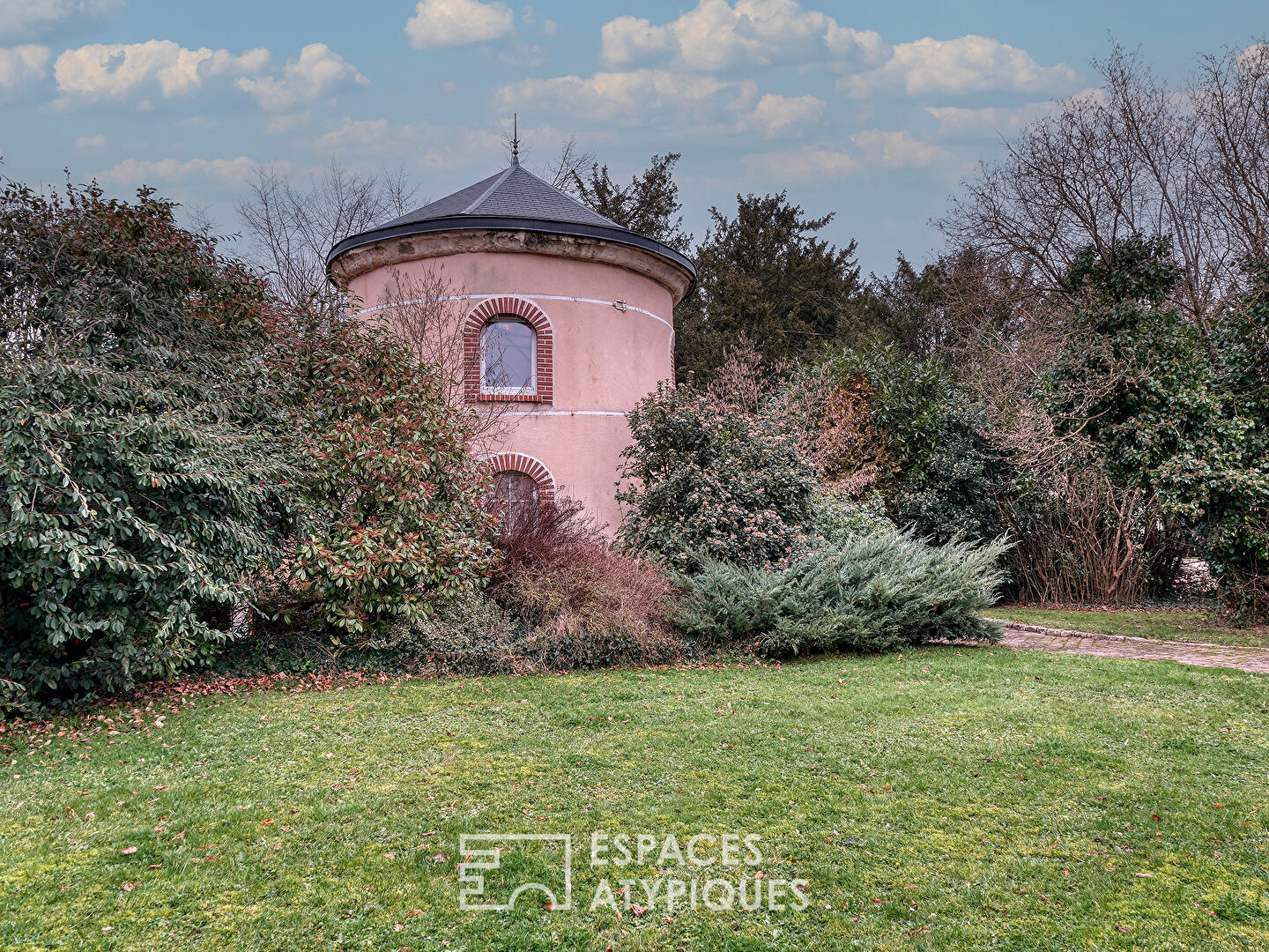 18th century castle and its converted outbuildings