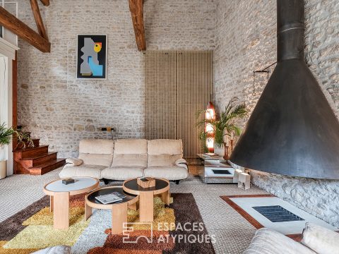 L’ancienne grange aux allures campagne-chic proche de Paris