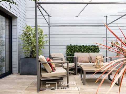 Duplex contemporain avec patio