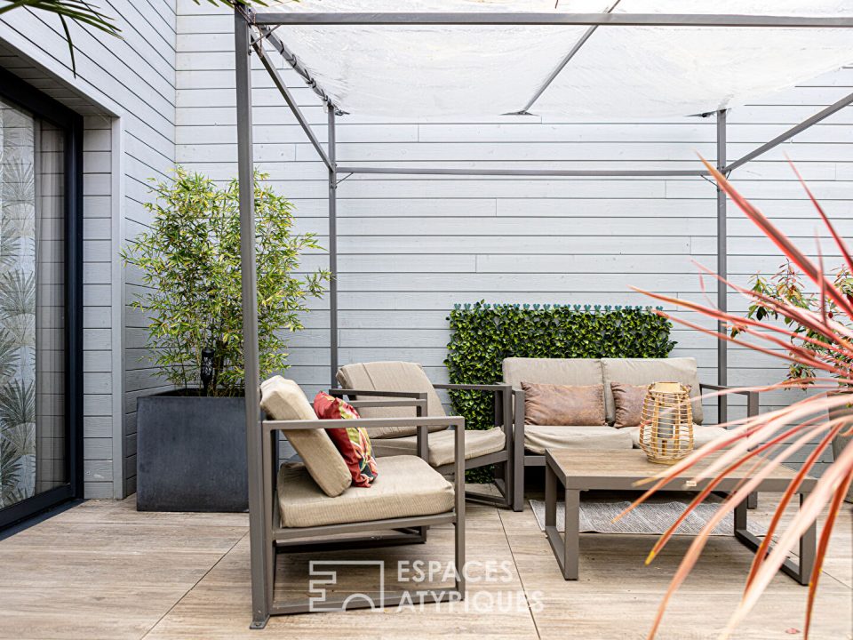 Duplex contemporain avec patio