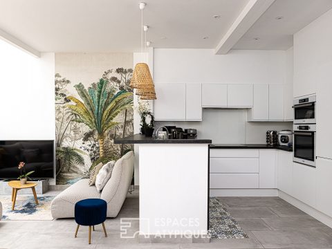 Duplex contemporain avec patio
