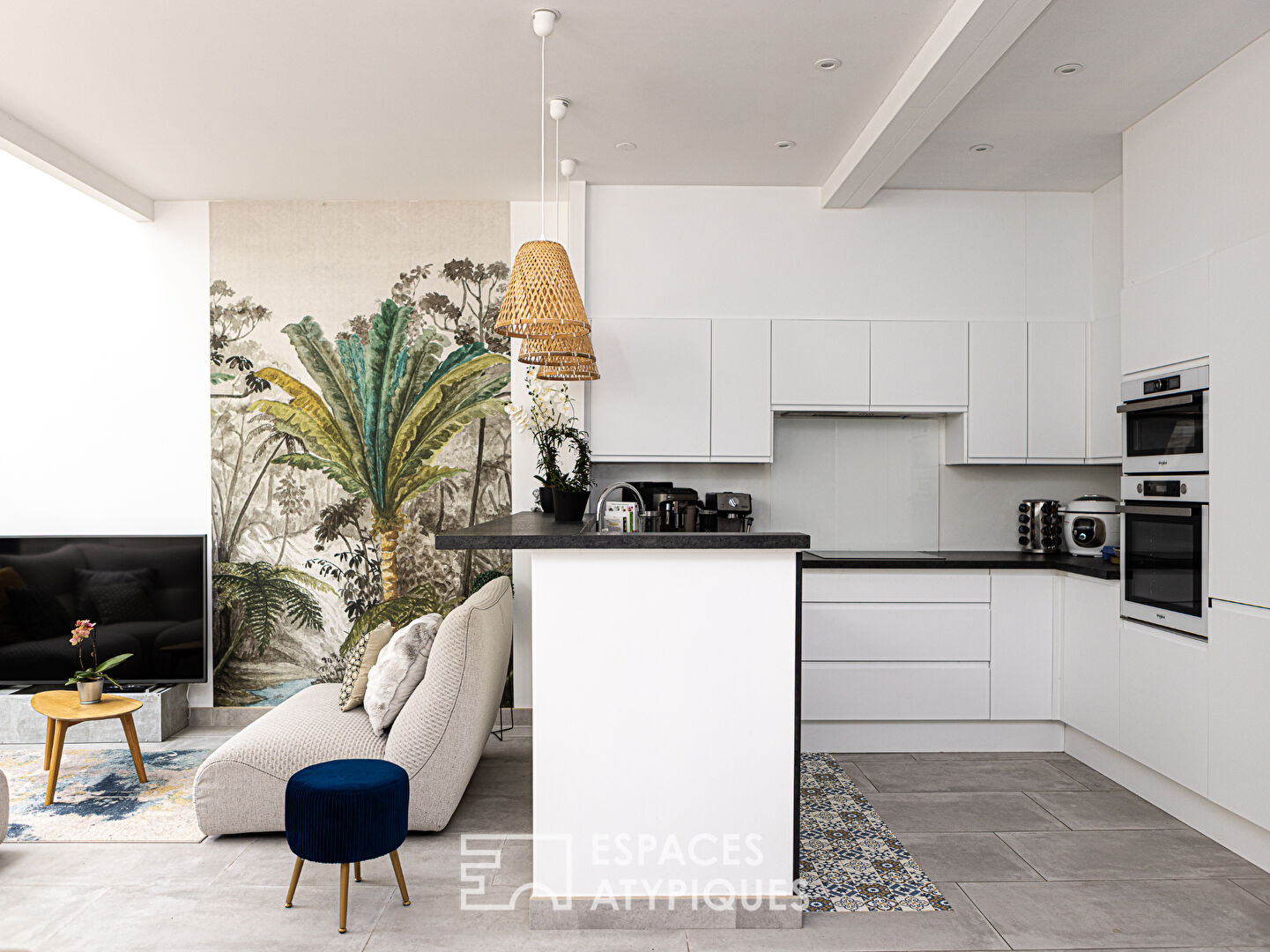 Duplex contemporain avec patio