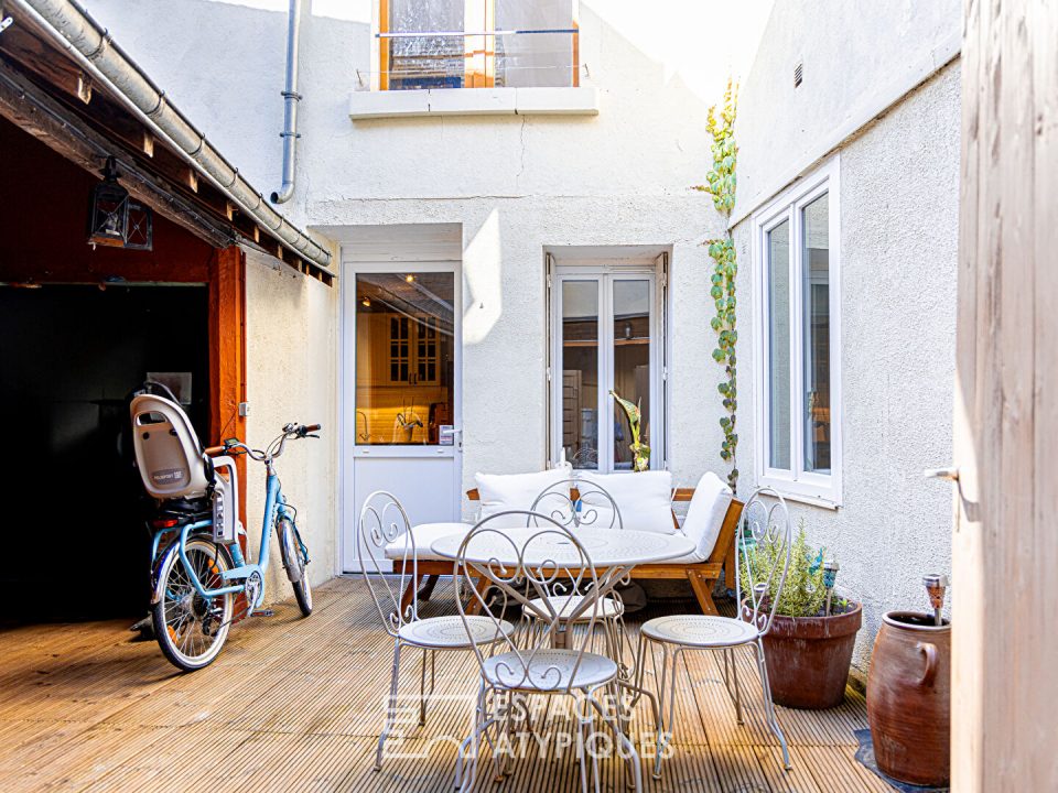 Duplex esprit maison de ville avec patio